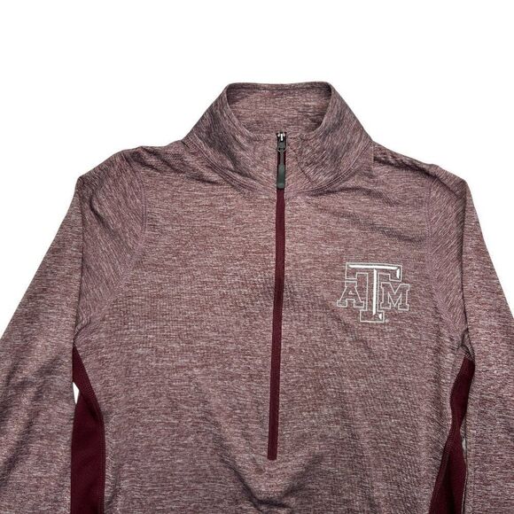 Champion Women's Size Small Lightweight 1/2 Zip Texas A&M Performance Shirt - Picture 3 of 11